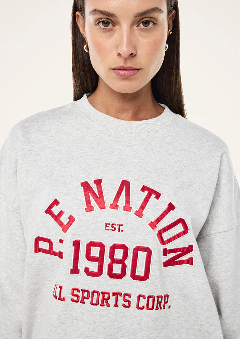 Backspin Sweat | Grey Marle-2