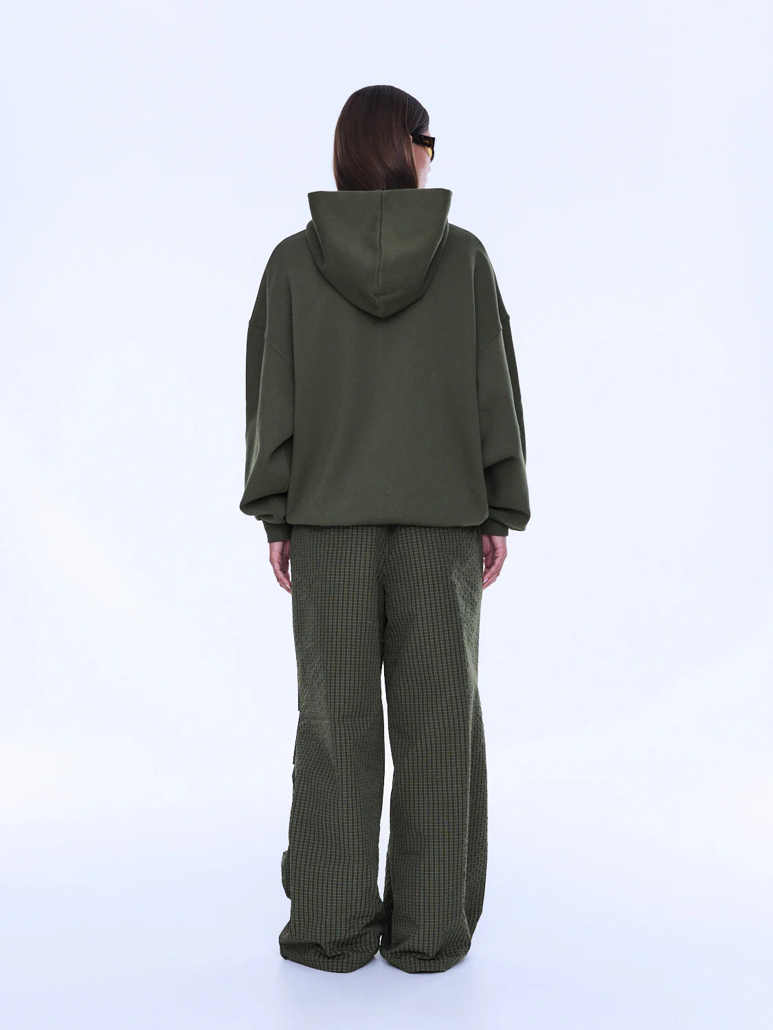 Cassie Oversized Hoodie | Washed Olive-3