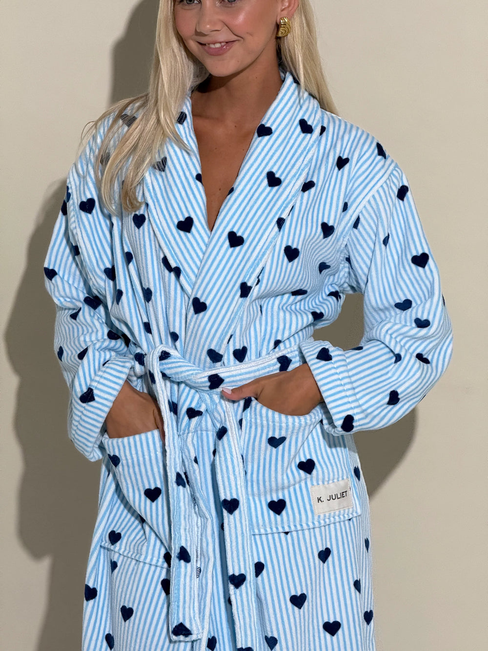 K Juliet Winter Robe | Blue Hearts
