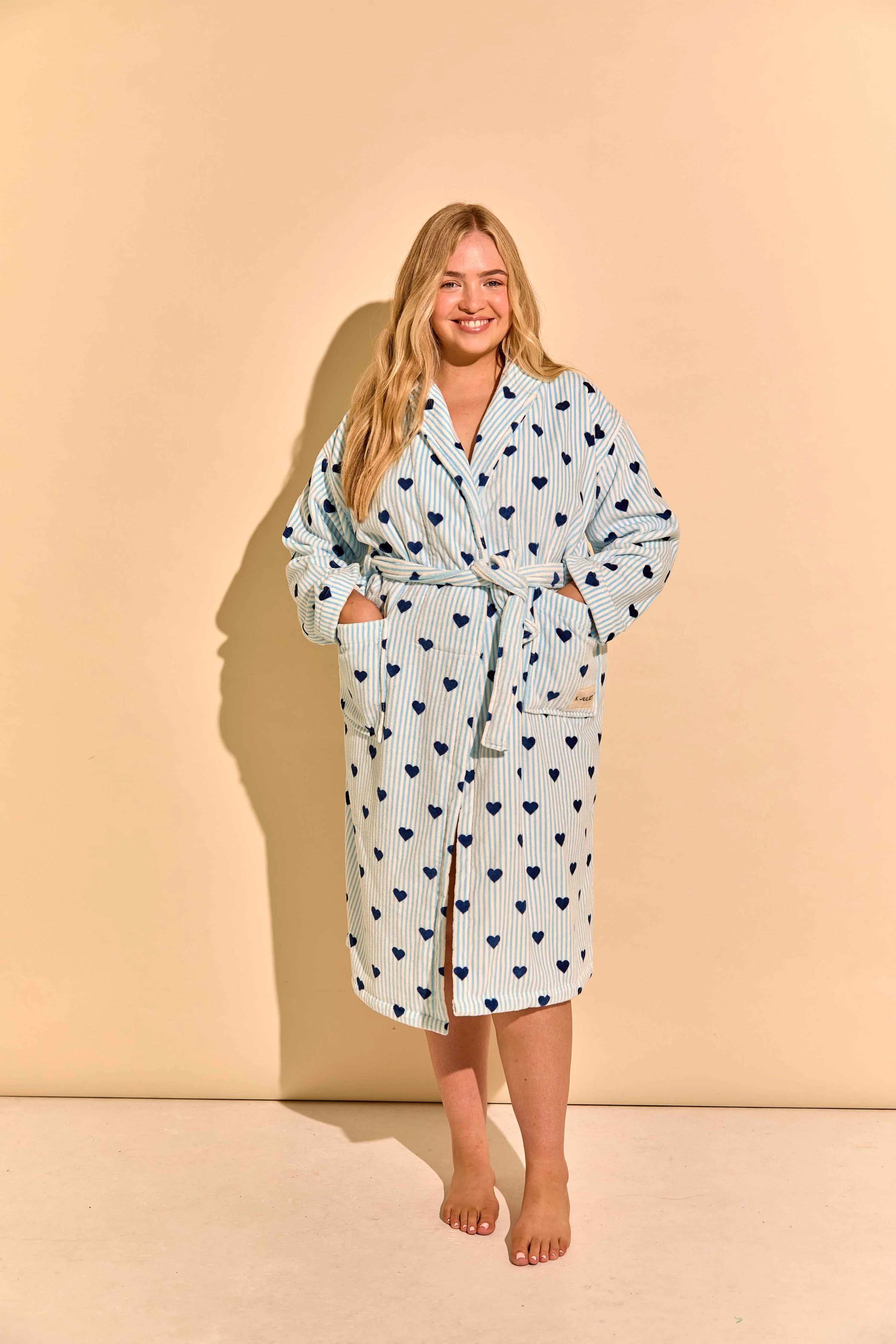 K Juliet Winter Robe | Blue Hearts-3