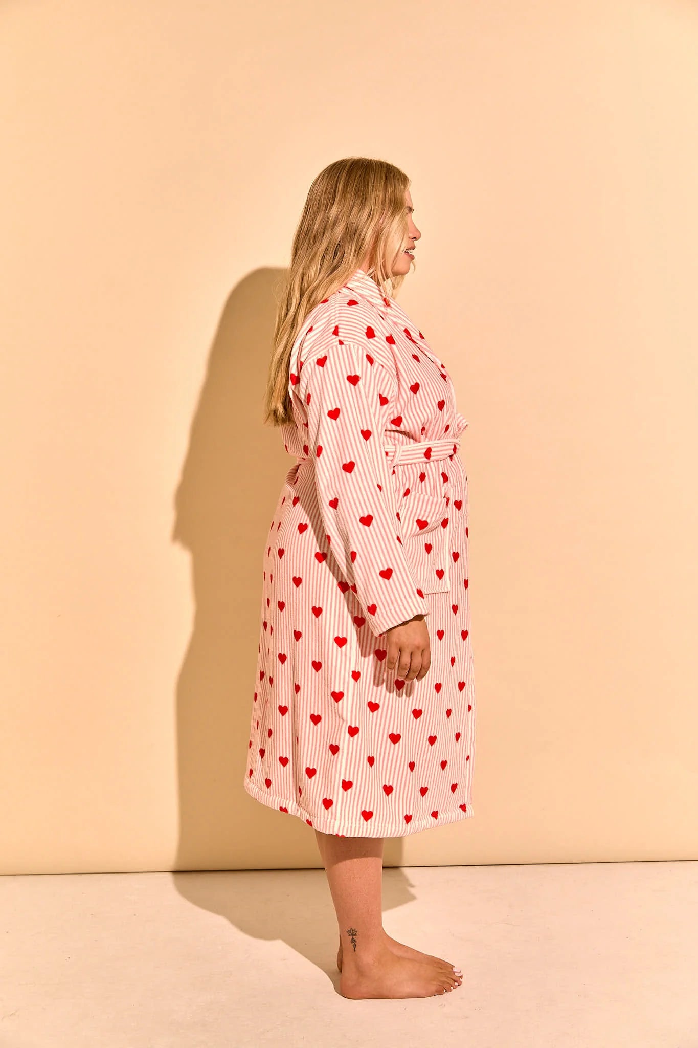 K Juliet Winter Robe | Pink Hearts