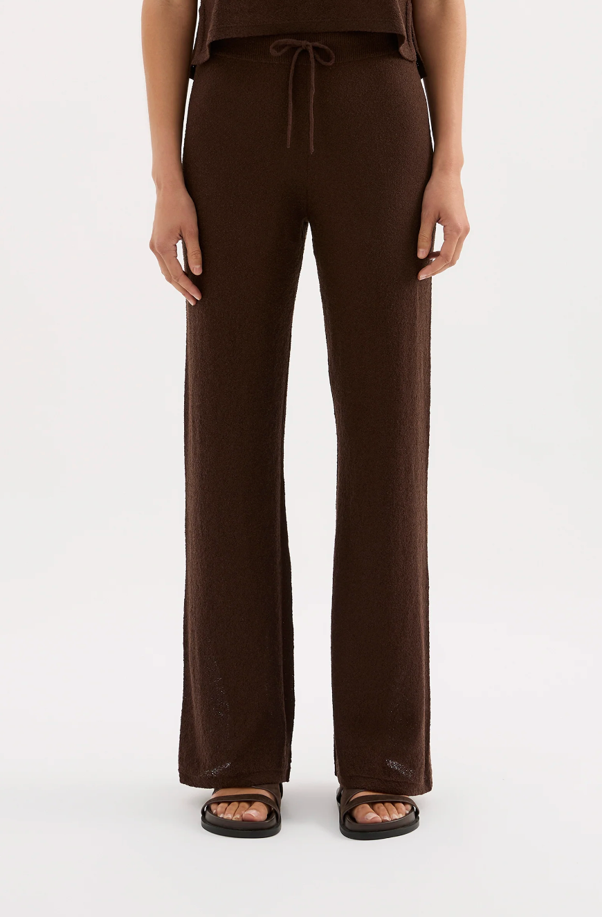 Zosia Knit Pant | Chocolate-2