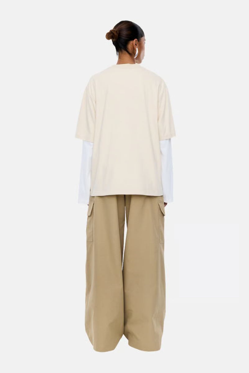 Pelly Collegiate Long Sleeve Top | Off White-4