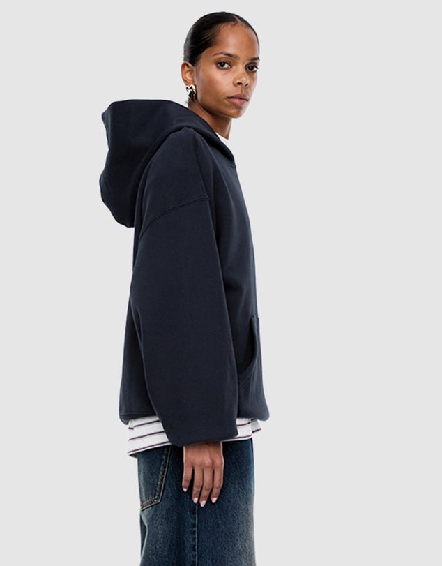 Cassie Oversized Hoodie | Washed Midnight-2